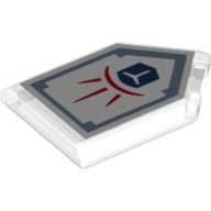 Tile Special 2 x 3 Pentagonal with Nexo Power Shield print - Force Field