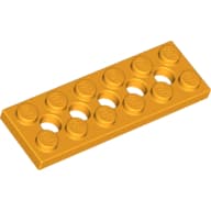 Technic Plate 2 x 6 [5 Holes]