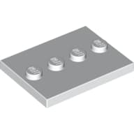 Plate Special 3 x 4 with 1 x 4 Center Studs [Plain]