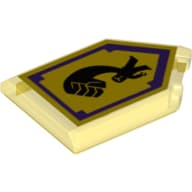 Tile Special 2 x 3 Pentagonal with Nexo Power Shield Print - Mightiness