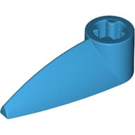 Technic Tooth 1 x 3 with Axle Hole [Rounded Underside]