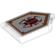 Tile Special 2 x 3 Pentagonal with Nexo Power Shield Print - Beetle Bomb