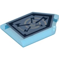 Tile Special 2 x 3 Pentagonal with Nexo Power Shield Print - Whirl Wind