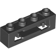 Launcher, Brick Special 1 x 4 with Inside Clips (Disk Shooter) with Recessed Center 2 Studs