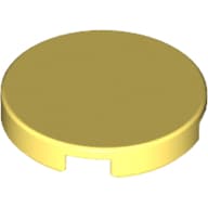 Tile Round 2 x 2 with Bottom Stud Holder