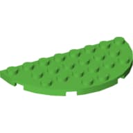 Plate Round Half 4 x 8