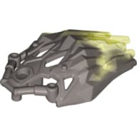 Large Figure Armor, Crystal with Marbled Trans-Neon Green Pattern