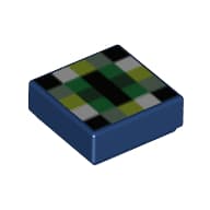 Tile 1 x 1 with Minecraft Ender Eye Print