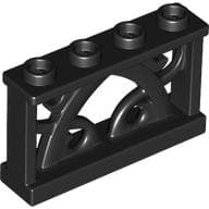 Fence Ornamented 1 x 4 x 2 with 4 Studs