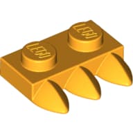 Plate Special 1 x 2 with Three Teeth [Tri-Tooth]