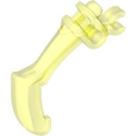 Large Figure Weapon Claw, Bent and Notched with Clip