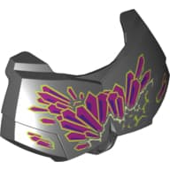 Large Figure Chest Cover, Armour Small with Magenta and Dark Purple Crystals Print