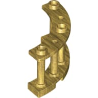 Fence Spindled 4 x 4 x 2 Quarter Round with 3 Studs