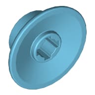 Train Wheel Small, hole notched for wheels holder pin