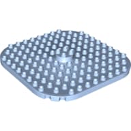 Duplo Plate 12 x 12, Rounded Corners with Raised 2 x 2 Center Cylinder