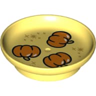 Duplo Dish with Pumpkins print