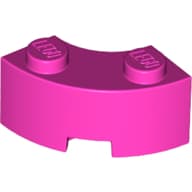 Brick Round Corner 2 x 2 Macaroni with Stud Notch and Reinforced Underside [New Style]