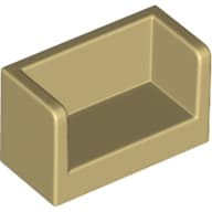 Panel 1 x 2 x 1 with Rounded Corners and 2 Sides