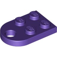 Plate Special 3 x 2 with Rounded End, Hole