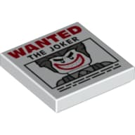 Tile 2 x 2 with 'WANTED THE JOKER' Poster Print