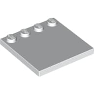 Plate Special 4 x 4 with Studs on One Edge [Plain]
