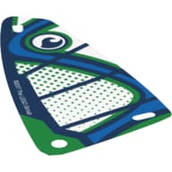 Sail, Windsurfer, 6 x 12 Triangle, with Dark Blue Wave in Circle, with Dark Azure, Dark Blue, & Green Markings Print