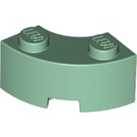 Brick Round Corner 2 x 2 Macaroni with Stud Notch and Reinforced Underside [New Style]