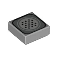 Tile 1 x 1 with Telephone Speaker Print