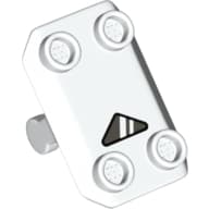 Plate Special / Shield Rectangular with 4 Studs and Window Print