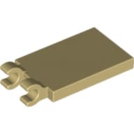 Tile Special 2 x 3 with 2 Clips [Thick Open O Clips]