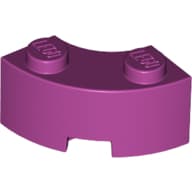 Brick Round Corner 2 x 2 Macaroni with Stud Notch and Reinforced Underside [New Style]