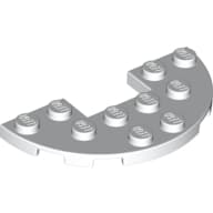 Plate Round Half 3 x 6 with 1 x 2 Cutout