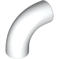 Brick Round 1 x 1 diameter Tube with 90 Degree Elbow (2 x 2 x 1) and Axle Holes (Crossholes) at each end