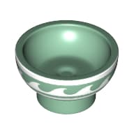 Equipment Dish / Bowl with White Waves Print