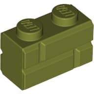Brick Special 1 x 2 with Masonry Brick Profile