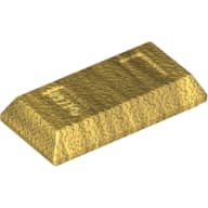 Tile Special 1 x 2 with Sloped Walls AKA Money / Gold Bar [Ingot]