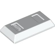 Tile Special 1 x 2 with Sloped Walls AKA Money / Gold Bar [Ingot]