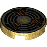 Tile Round 2 x 2 with Speaker Print