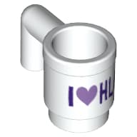 Equipment Cup / Mug with Black 'I Heart HLC' Print