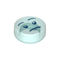 Tile Round 1 x 1 with Face Print