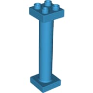 Duplo Support Column 2 x 2 x 6 Round with Open Latticed Back