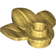 Plant, Plate 1 x 1 Round with 3 Leaves