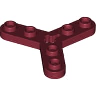 Technic Plate Rotor 3 Blade with Smooth Ends and 6 Studs (Propeller)