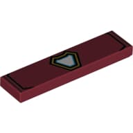 Tile 1 x 4 with Iron Man Arc Reactor print