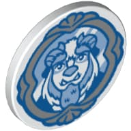 Road Sign Clip-on 2 x 2 Round with Beast print