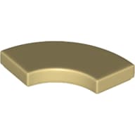 Tile 2 x 2 Curved, Macaroni