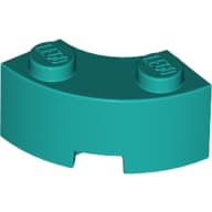 Brick Round Corner 2 x 2 Macaroni with Stud Notch and Reinforced Underside [New Style]