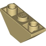 Slope Inverted 45° 3 x 1 Double with 2 Blocked Open Studs