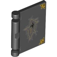 Book Cover with Gold Corner Covers and Large Tear Print