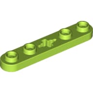 Technic Plate 1 x 5 with Smooth Ends, 4 Studs and Centre Axle Hole